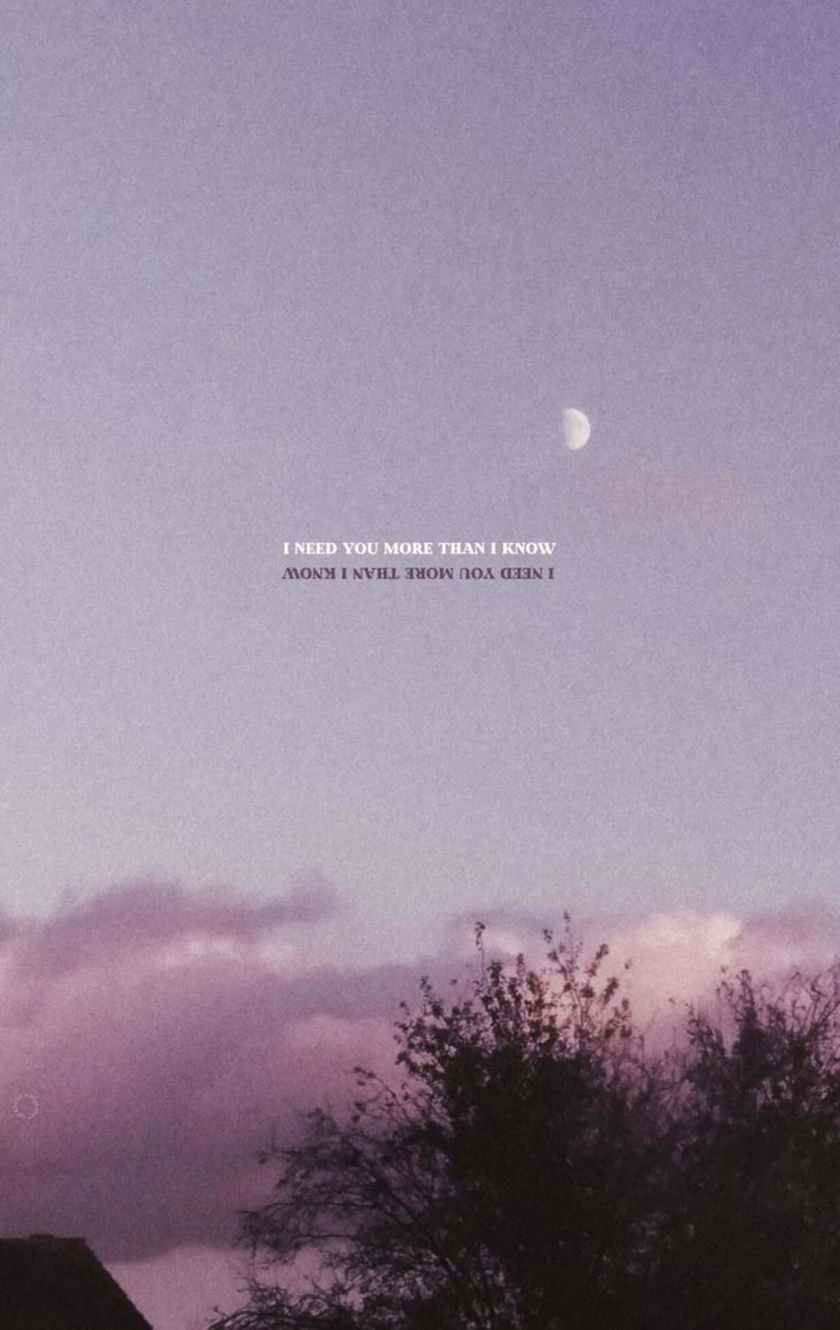 Tarvitsen Sinua Aesthetic Tunnelma Taustakuva