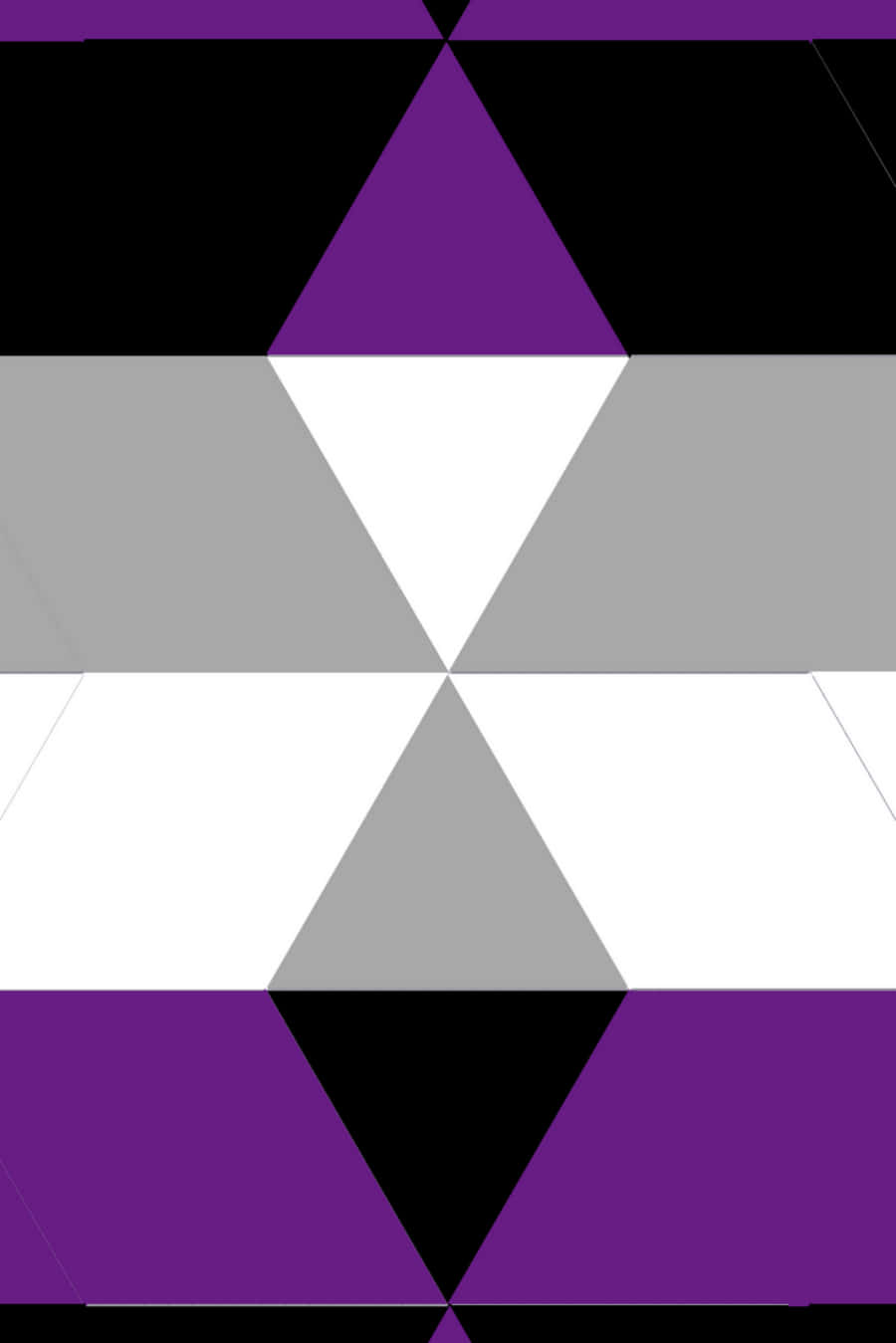 Unedredón Morado Y Negro Con Triángulos Fondo de pantalla