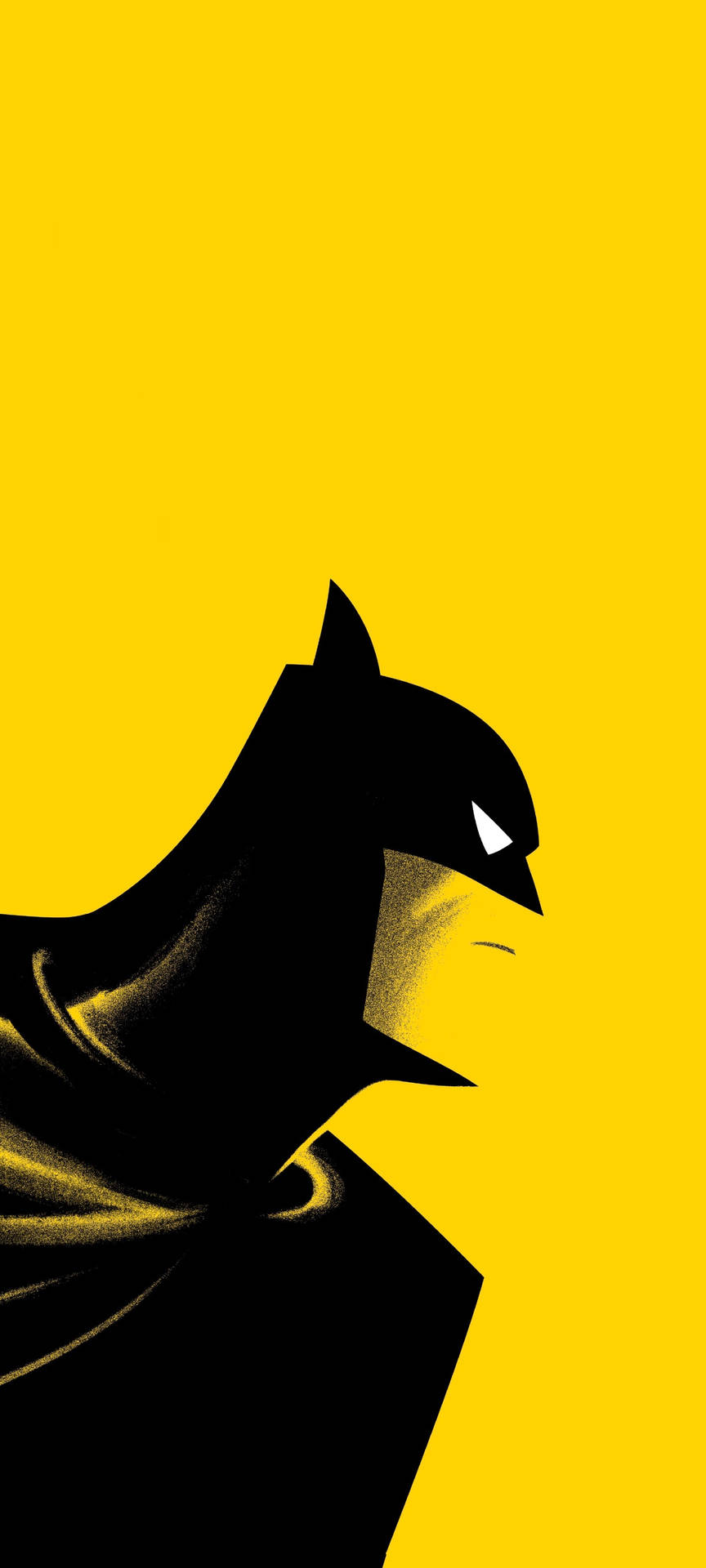 Batmananimado Amarillo Para El Móvil Fondo de pantalla