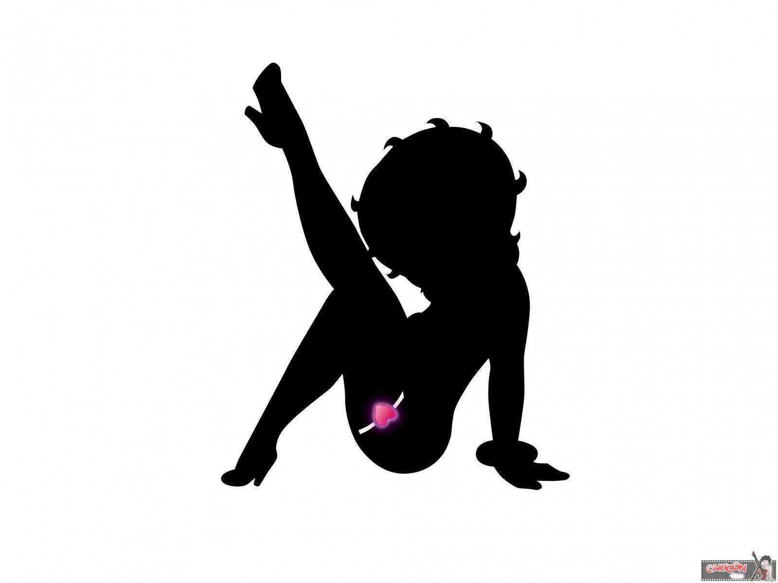 Siluetahermosa De Betty Boop Fondo de pantalla