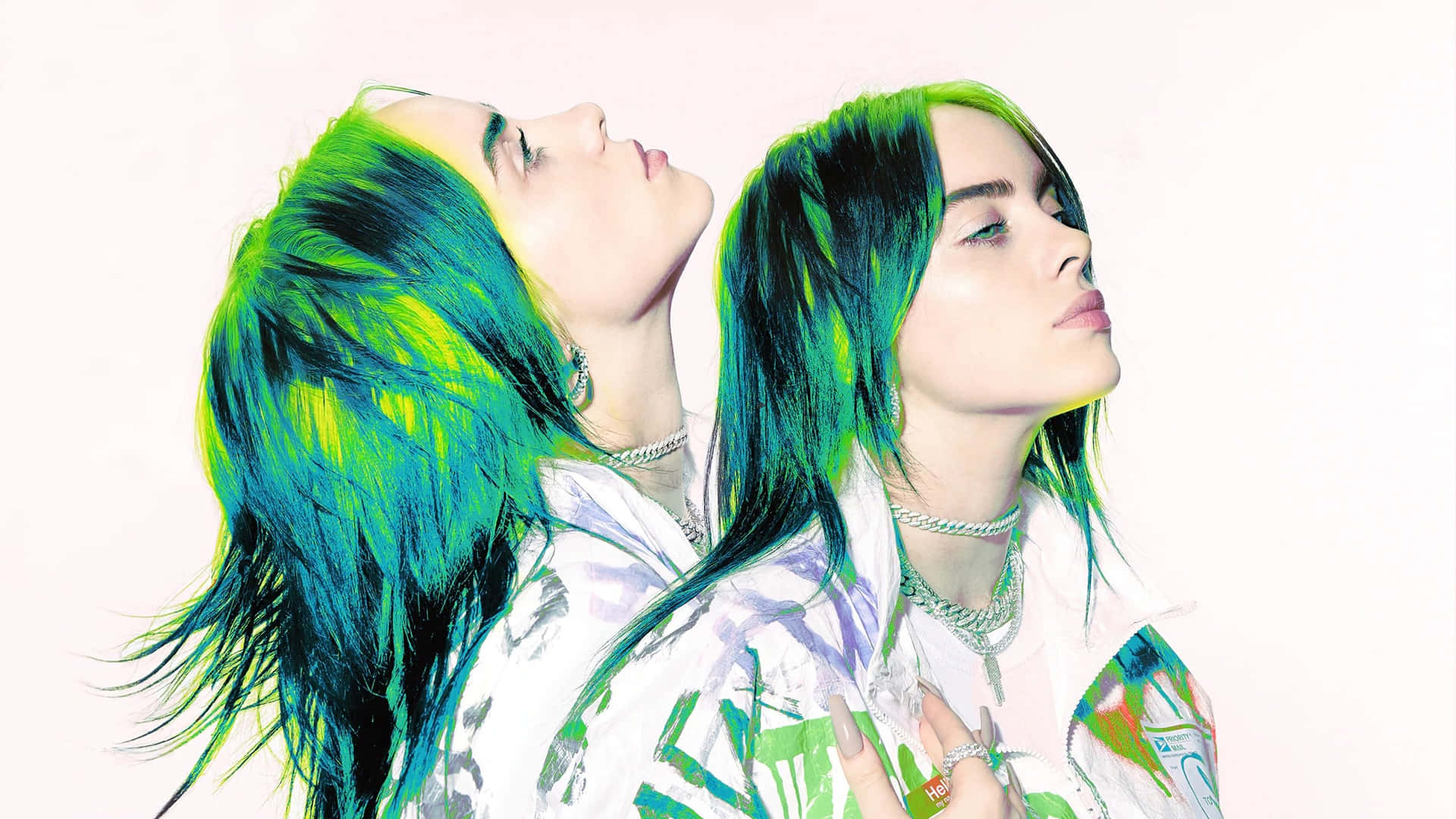 Etportræt Af Den Succesfulde Kunstner Billie Eilish.