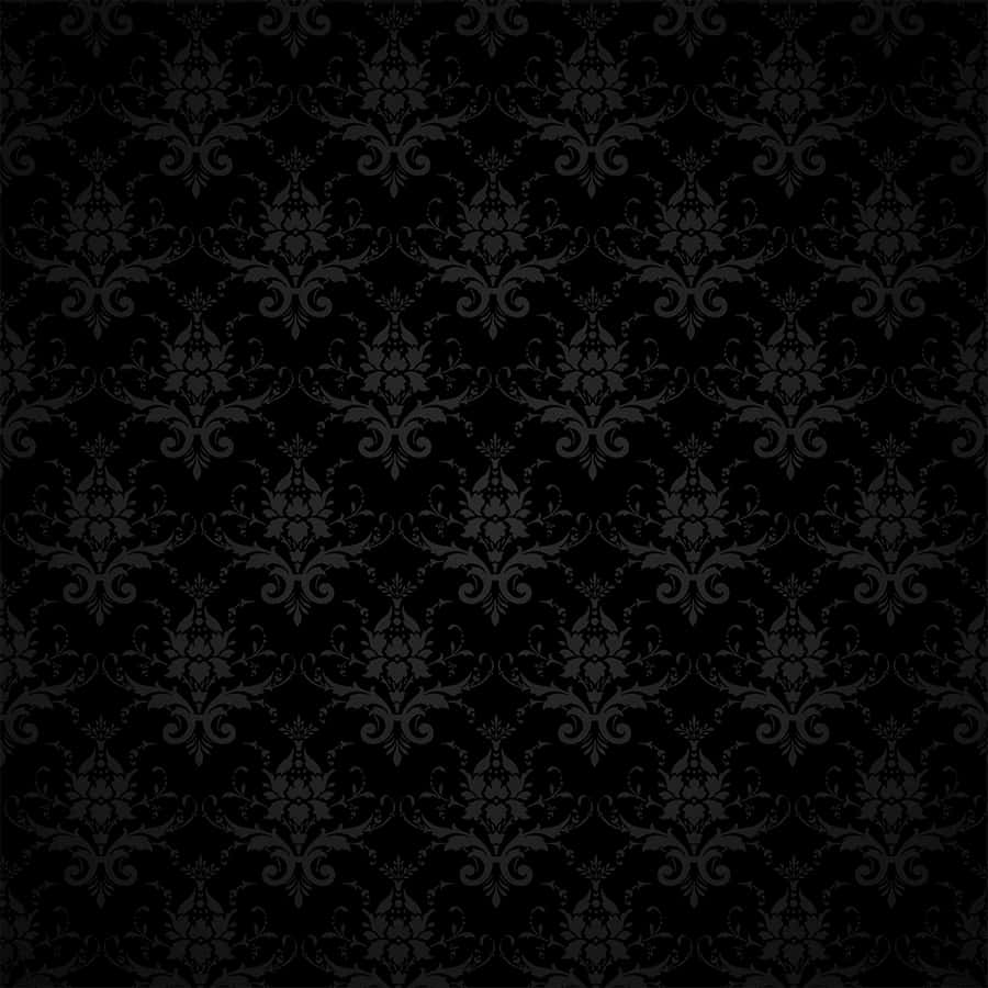 Vektor Wallpaper Damask Hitam Wallpaper