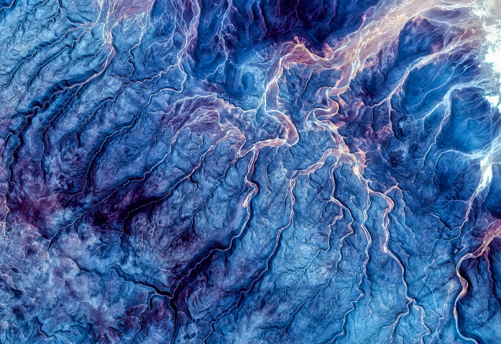 Fond En Marbre Bleu Fond d'écran