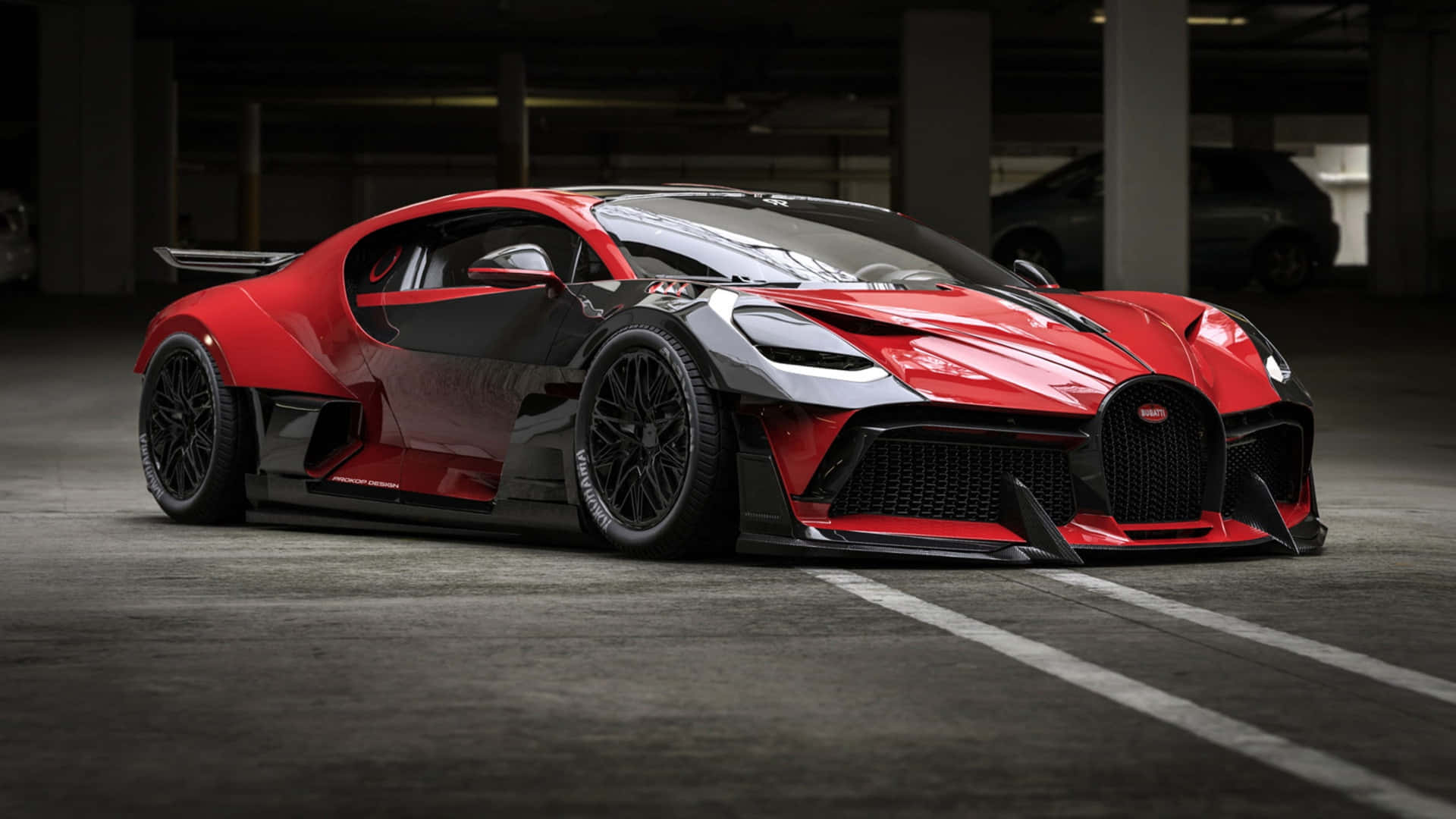 Oclássico Bugatti Ultrapassa Os Limites Com Velocidade E Potência Ótimas. Papel de Parede