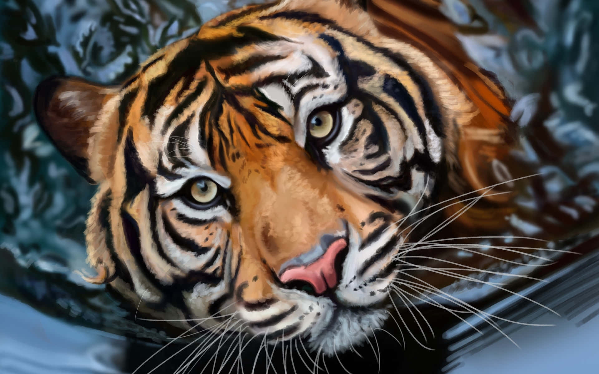 Tiger Ansigt 1920 X 1200 Wallpaper