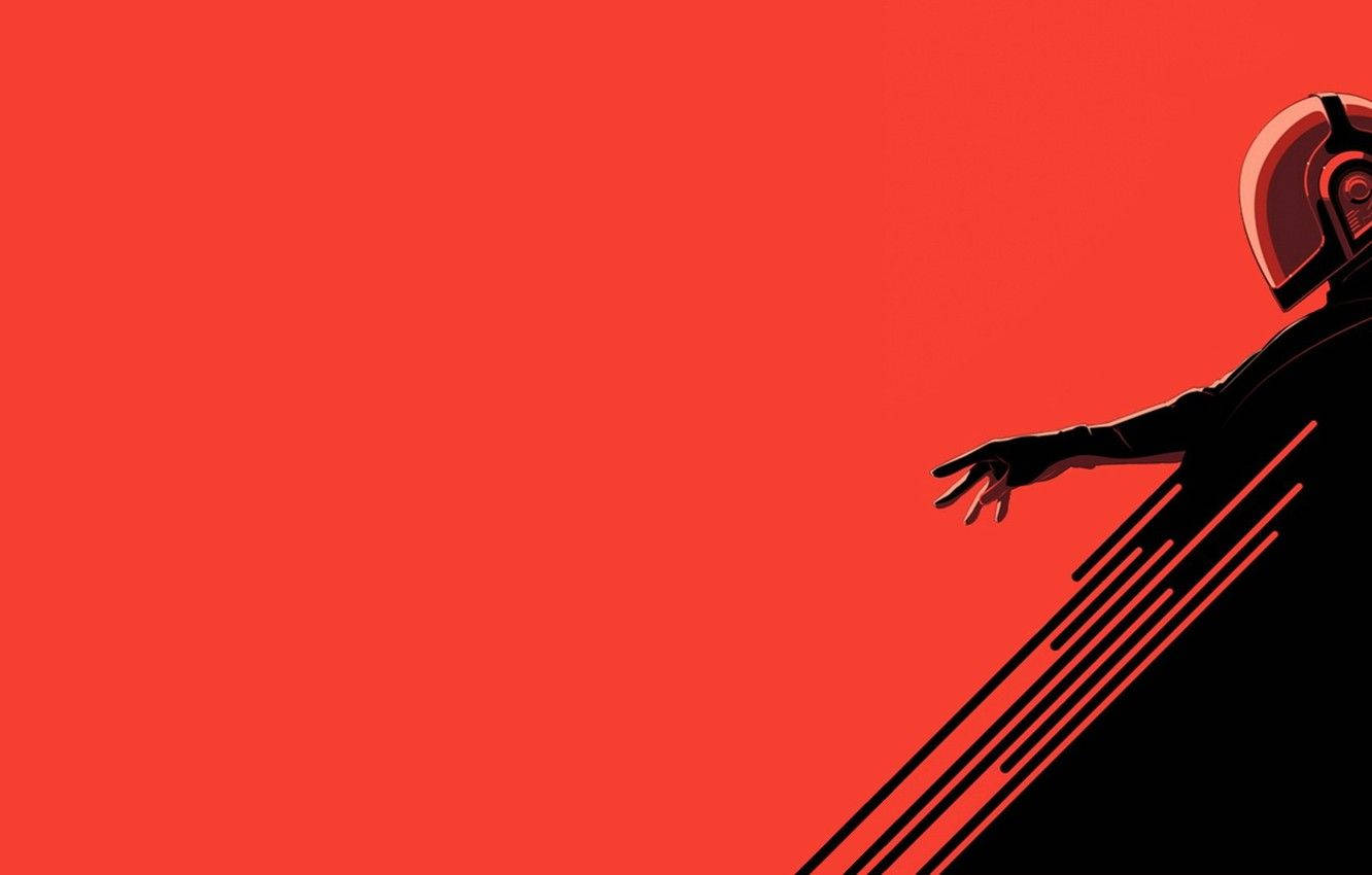 Dukan Använda Daft Punk Red Hd Som Dator- Eller Mobilbakgrund. Wallpaper