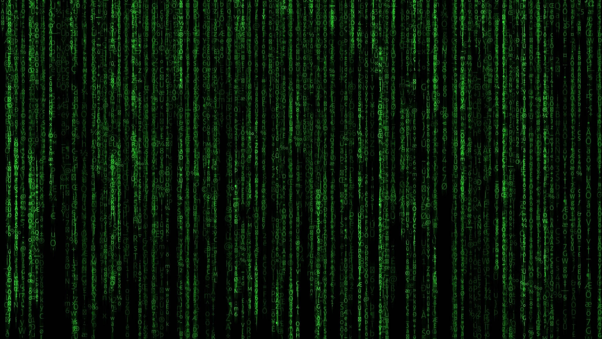 Grünedaten-codes Fallen Wie In Der Matrix Wallpaper