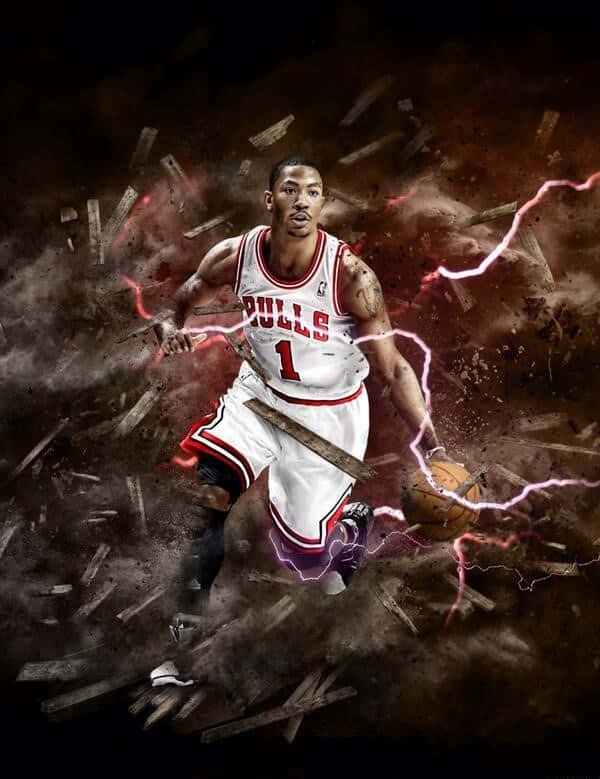 Derrick Rose, 6-gangs NBA All Star Wallpaper