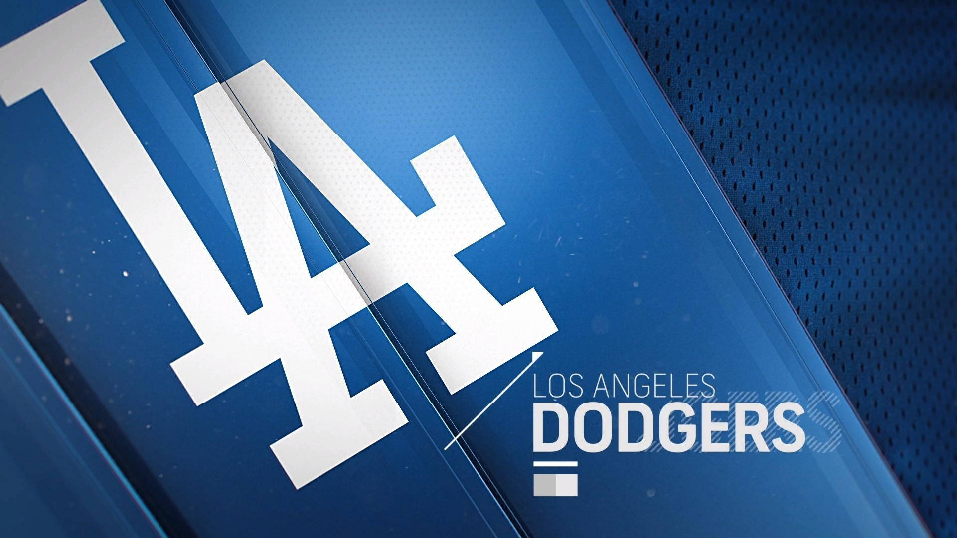Ikoninen Los Angeles Dodgers -logo Elävän Sinisen Taustan Päällä. Taustakuva
