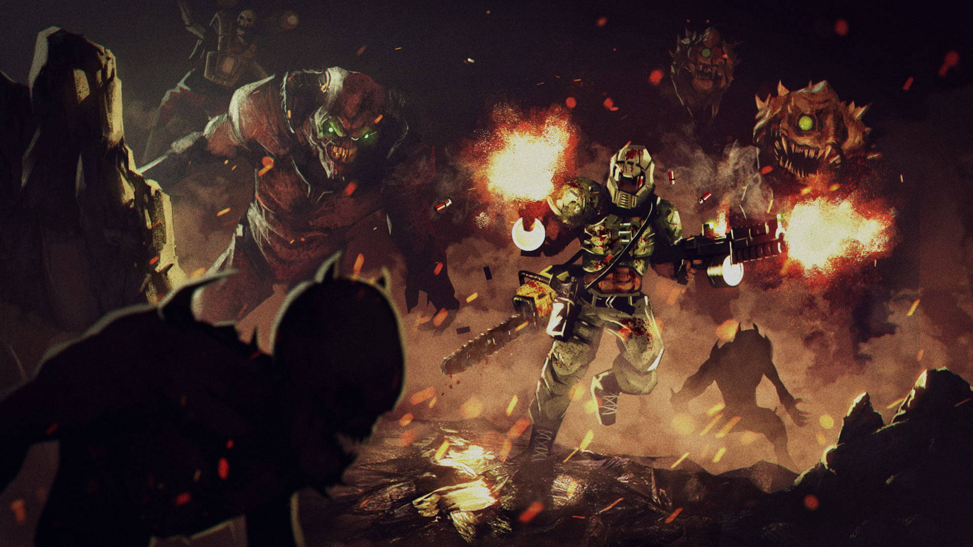 Pruebadel Proyecto Brutality De Doomguy Fondo de pantalla