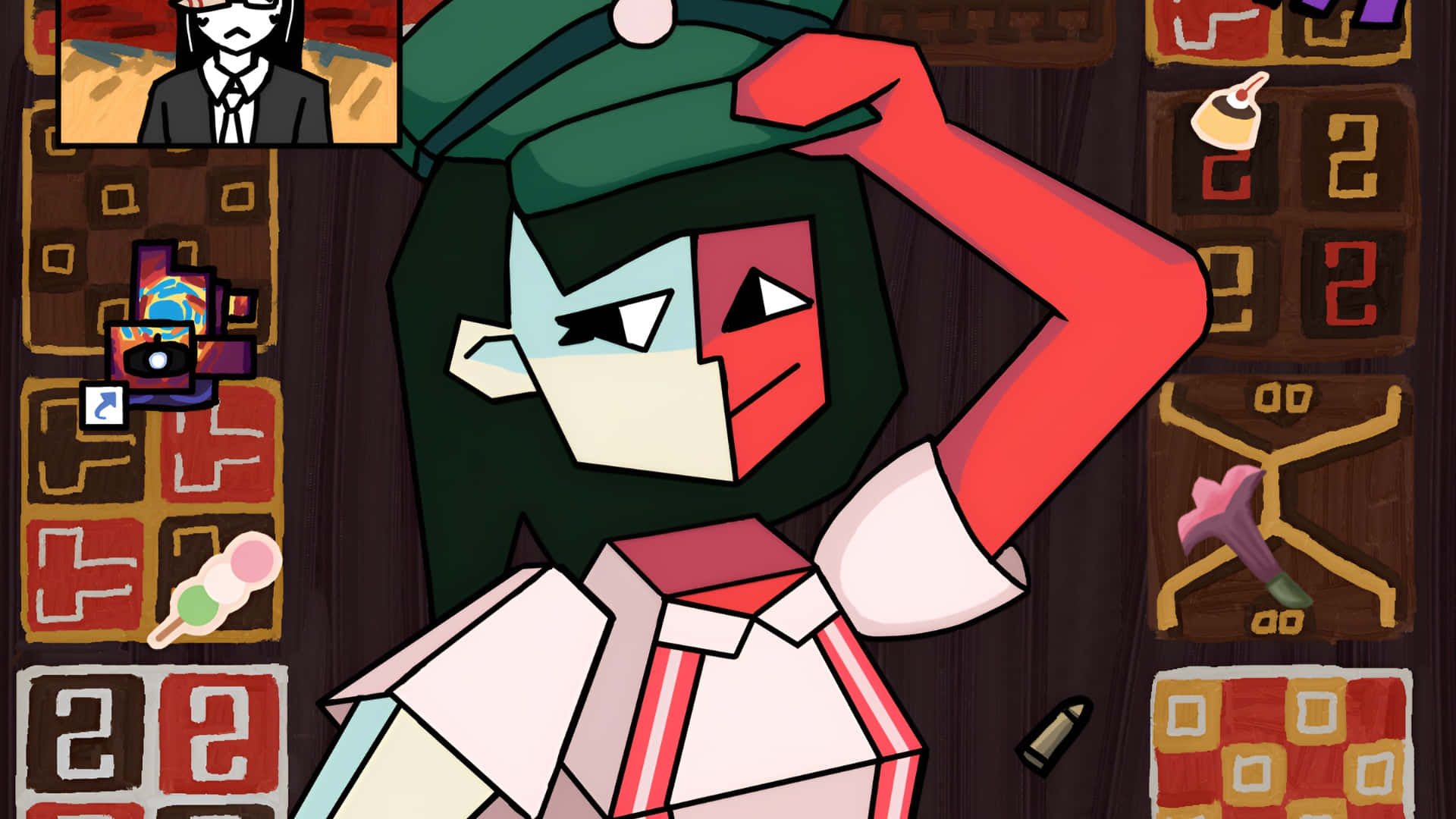 Ena Personage Kunst Achtergrond