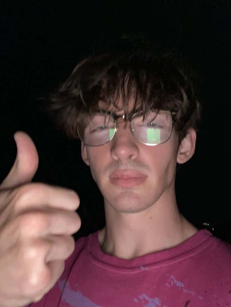 Flamingo Albert Avec Des Lunettes Fond d'écran