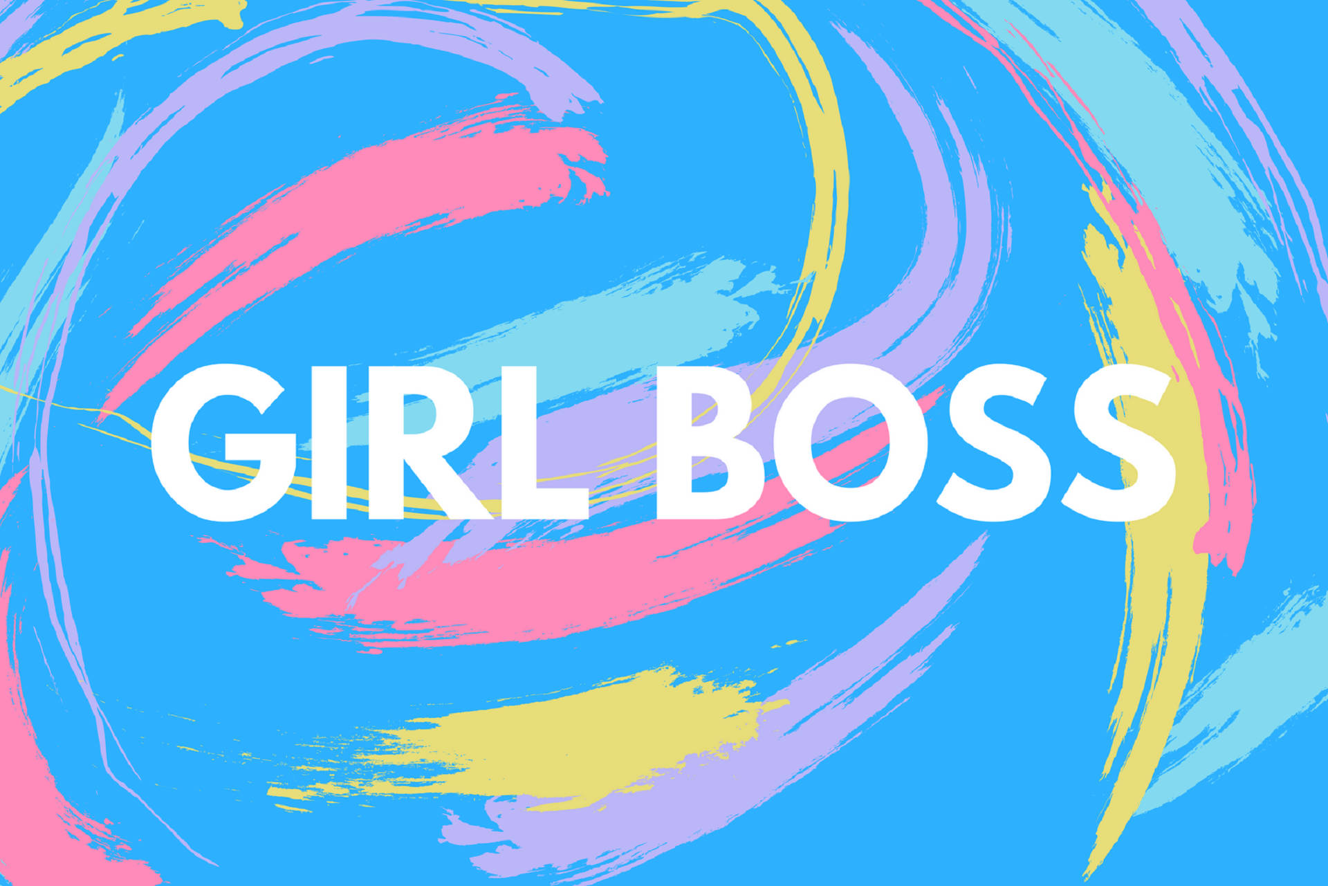 Pinturaabstrata De Girl Boss. Papel de Parede