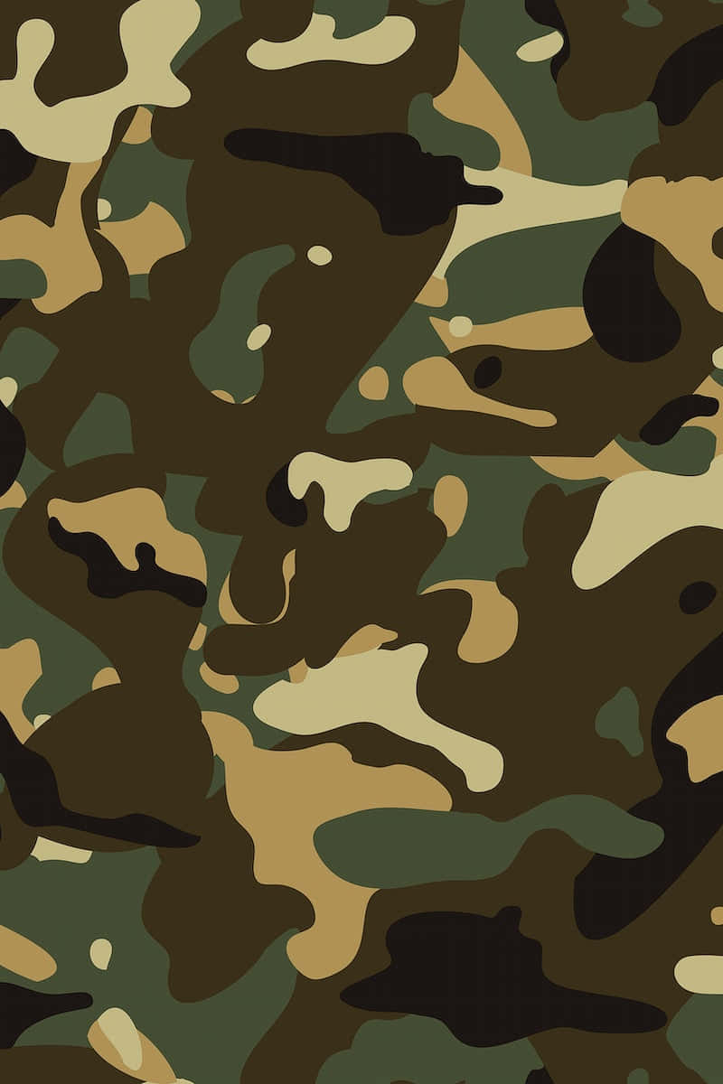 Un Motif De Camouflage Avec Une Couleur Marron Et Verte Fond d'écran
