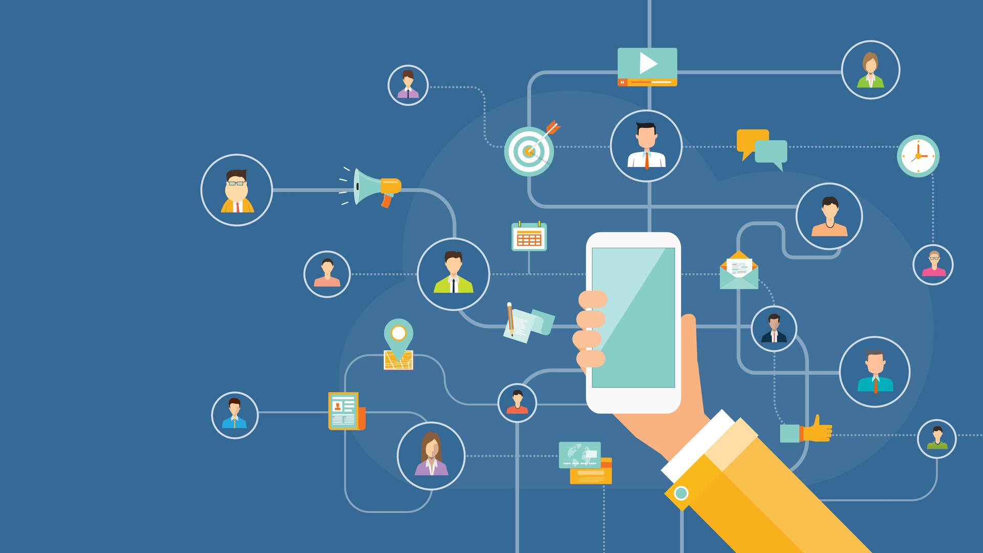 Accesso Mobile Linkedin Sfondo