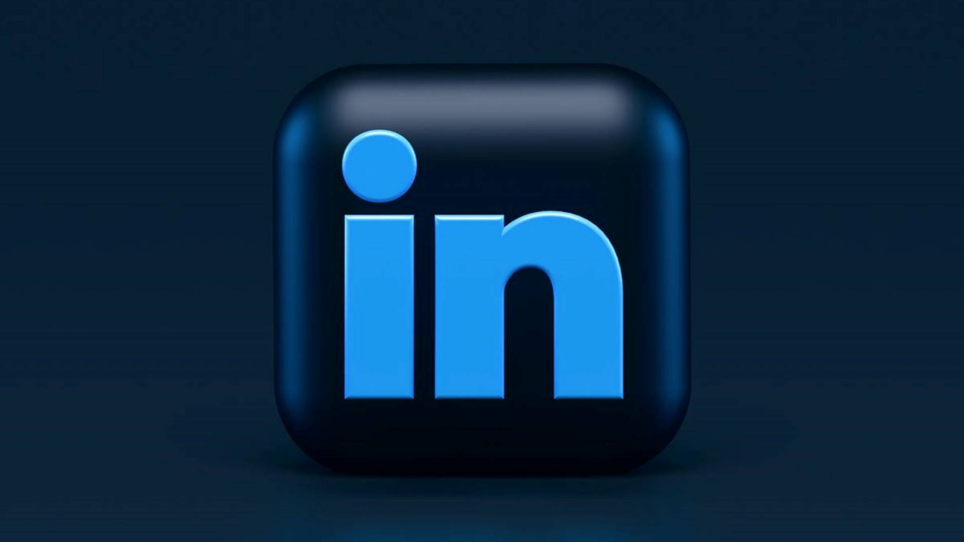 Cubo 3d Della Marina Di Linkedin Sfondo