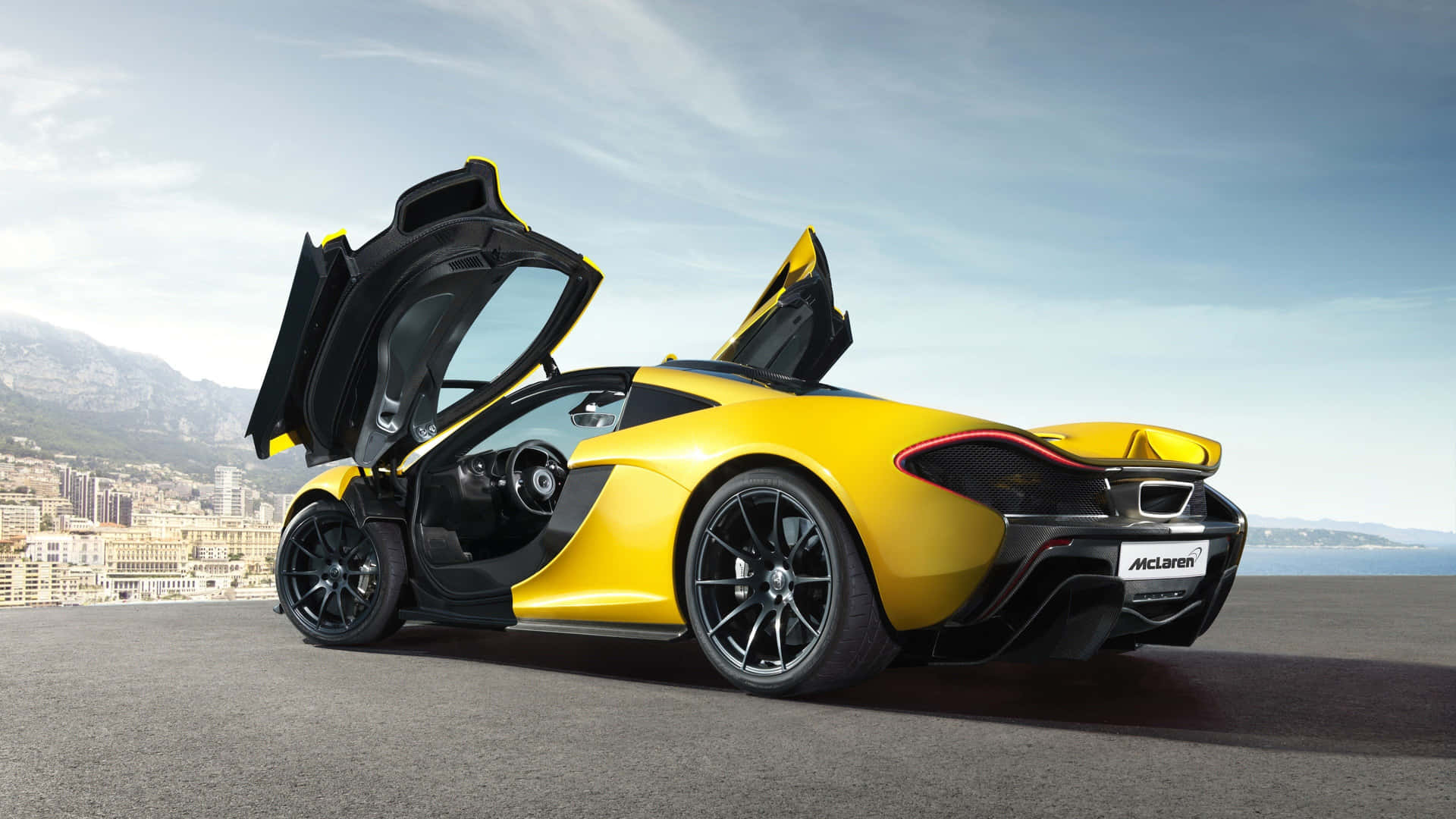 Mclaren P1 En Jaune Voiture Vivante Fond d'écran