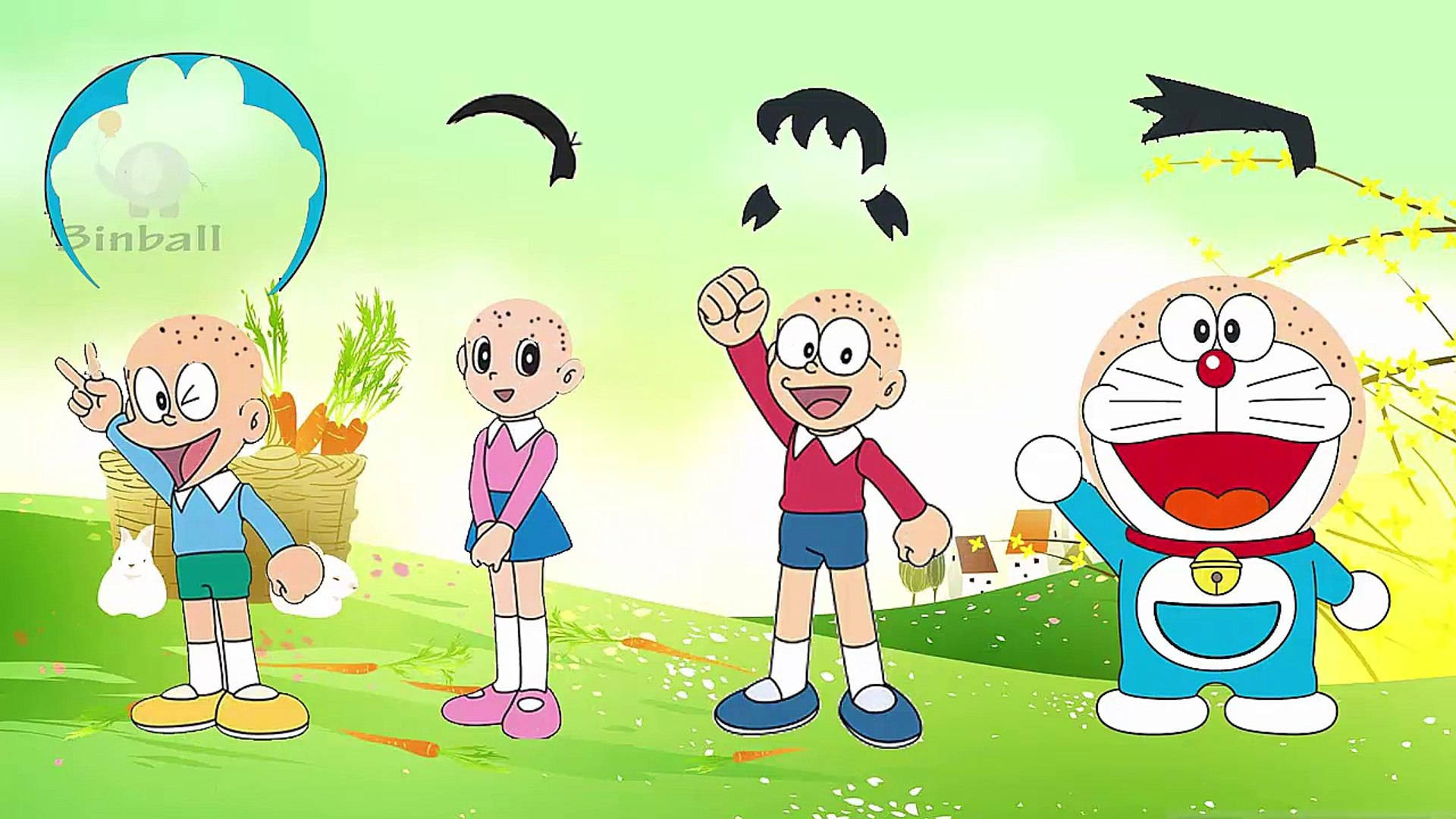 Personnages Principaux Dans Doraemon Fond d'écran