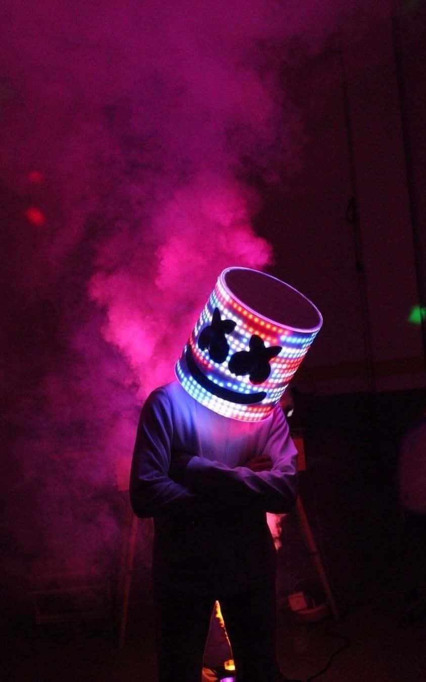 Telefonocon Sfondo Cool Del Dj Marshmallow Sfondo