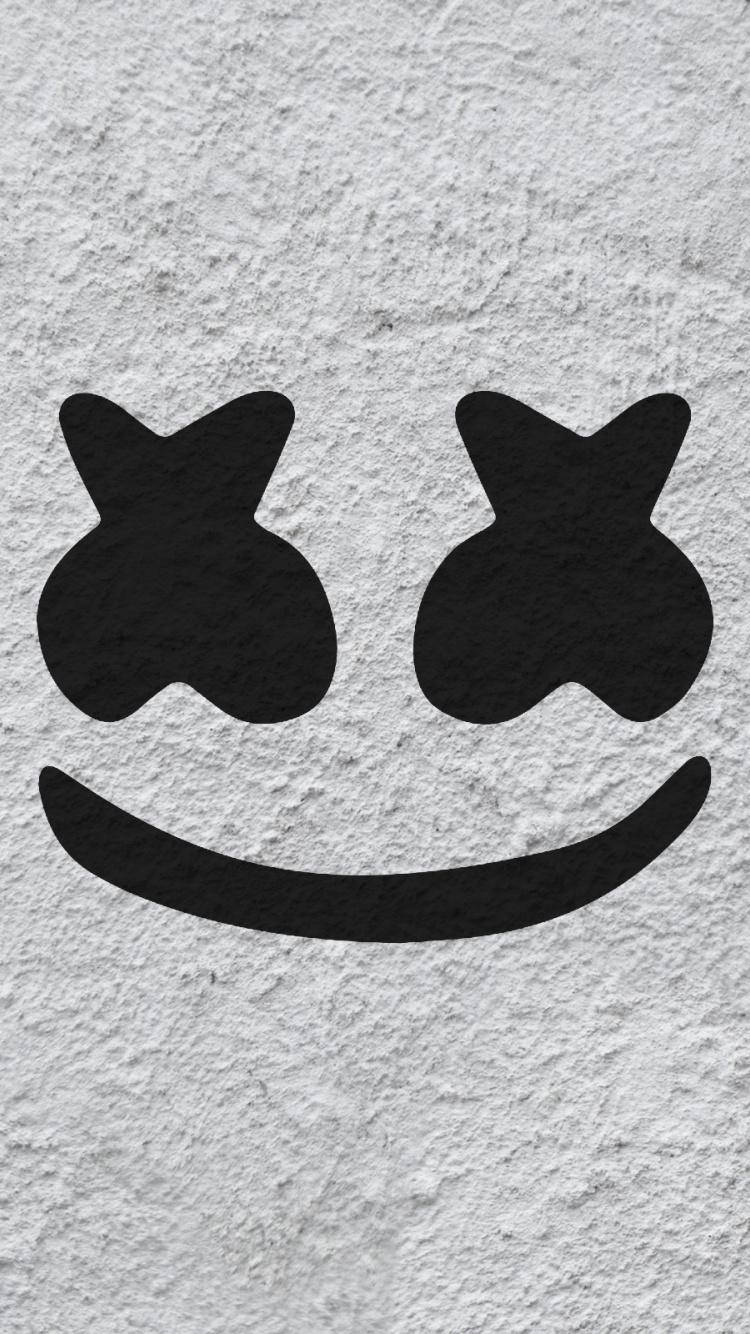 Marshmello Iphone Permukaan Bertekstur Wallpaper