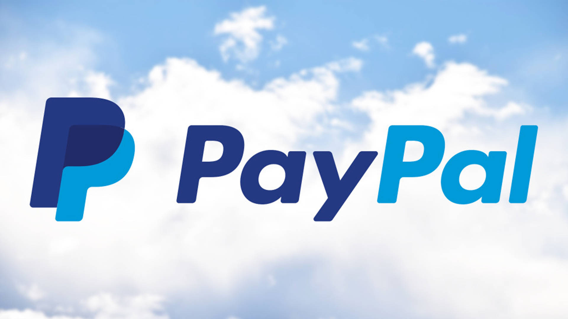 Logo Paypal Con Le Nuvole Sfondo