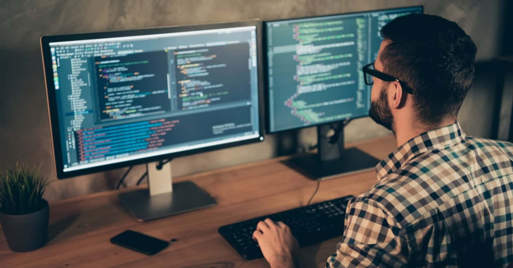 Enprogrammør I Arbejde.