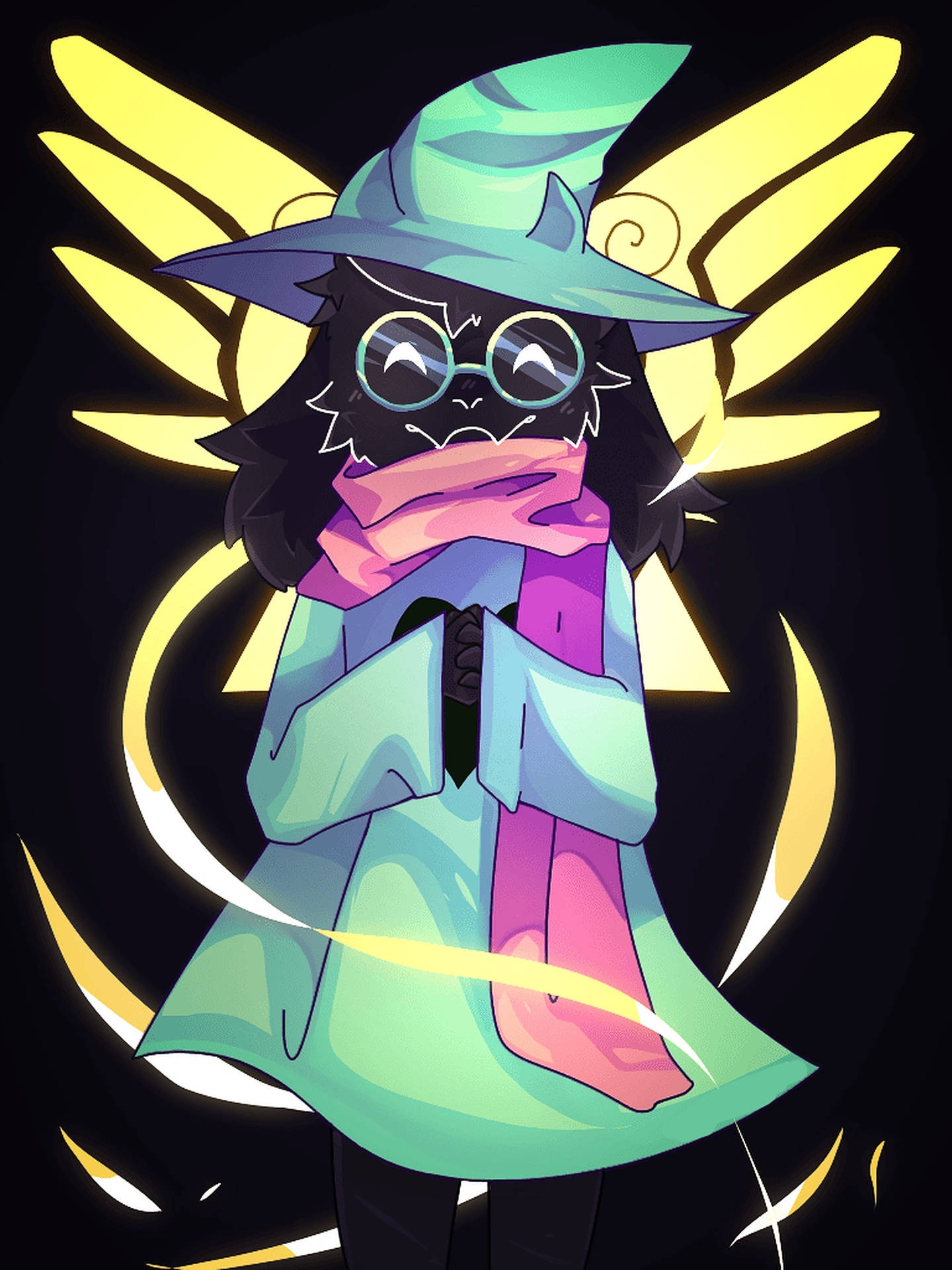 Ralsei Met Vleugels Achtergrond