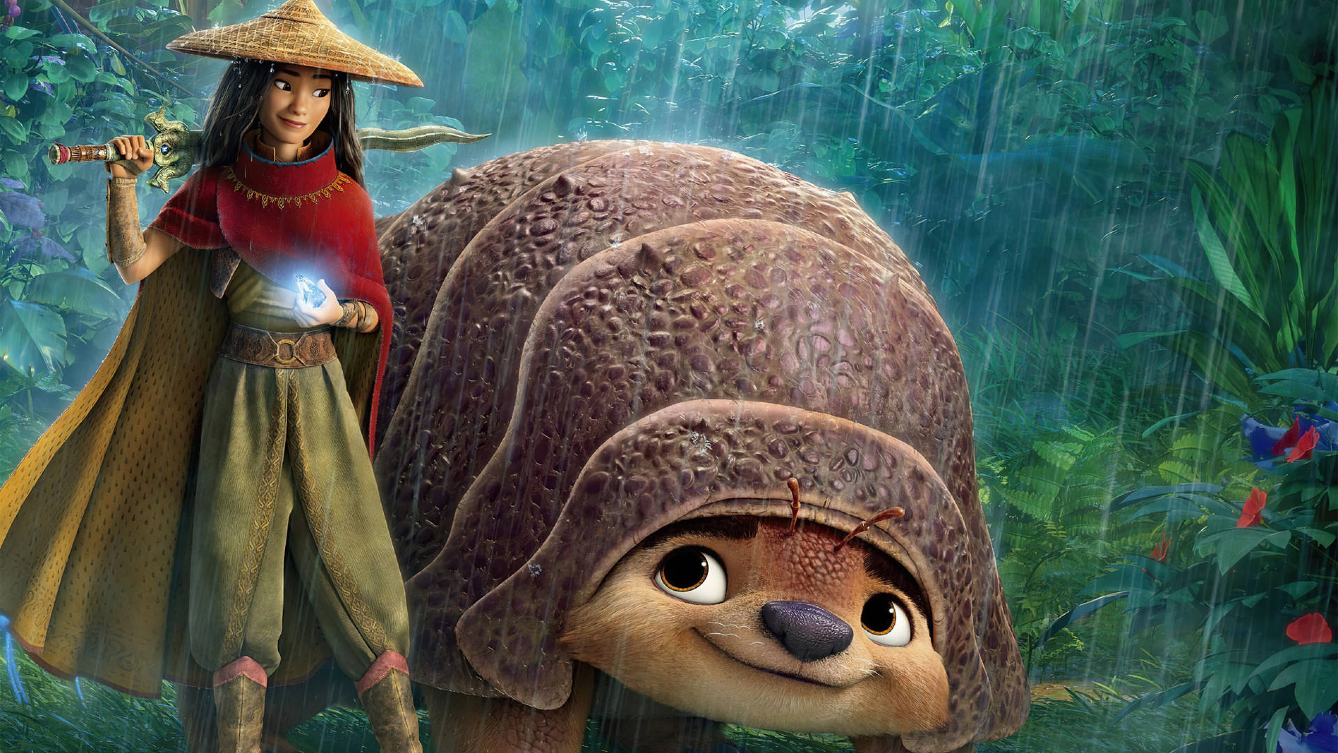 Rayay El Último Dragón Raya Tuk Tuk Bosque. Fondo de pantalla