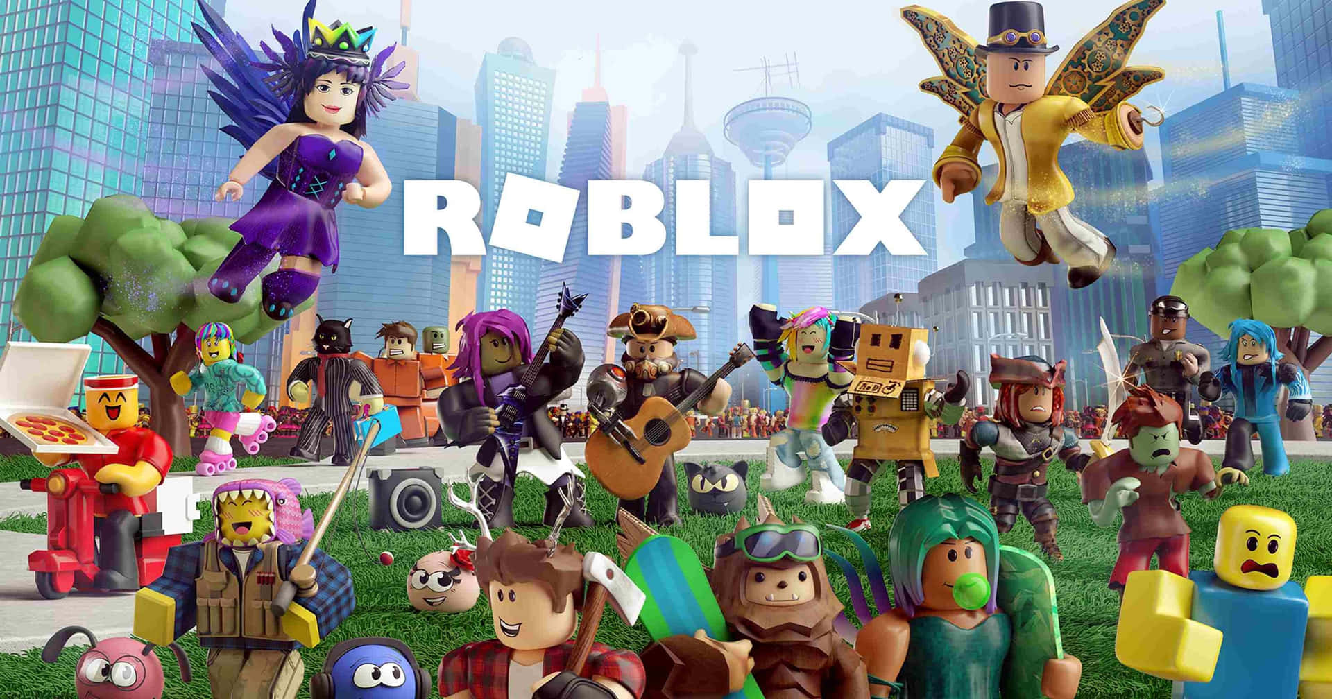 Leef Het Avontuur In Roblox Achtergrond
