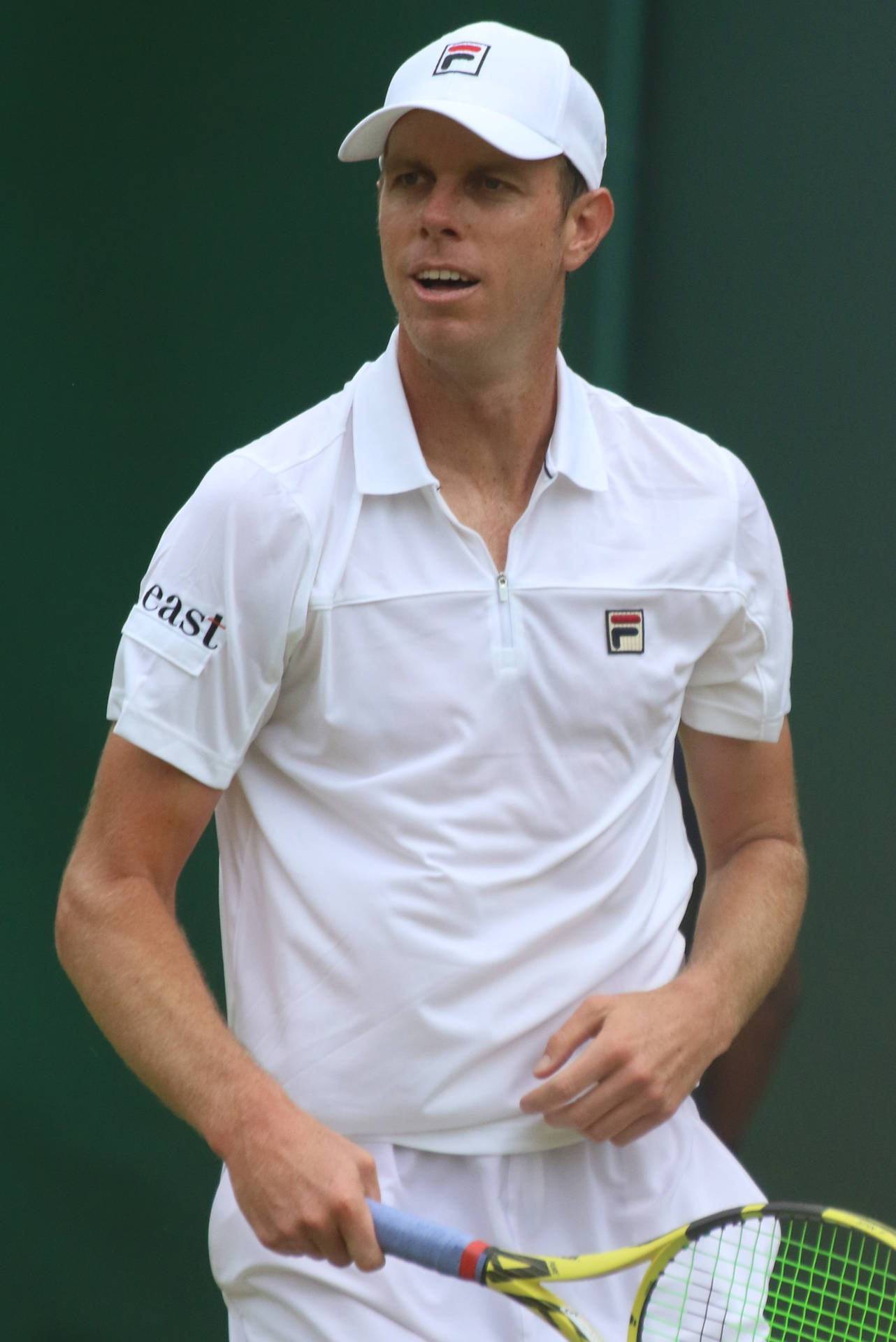 Fokus Intens - Pemain Tenis Profesional Sam Querrey Dalam Aksi Wallpaper