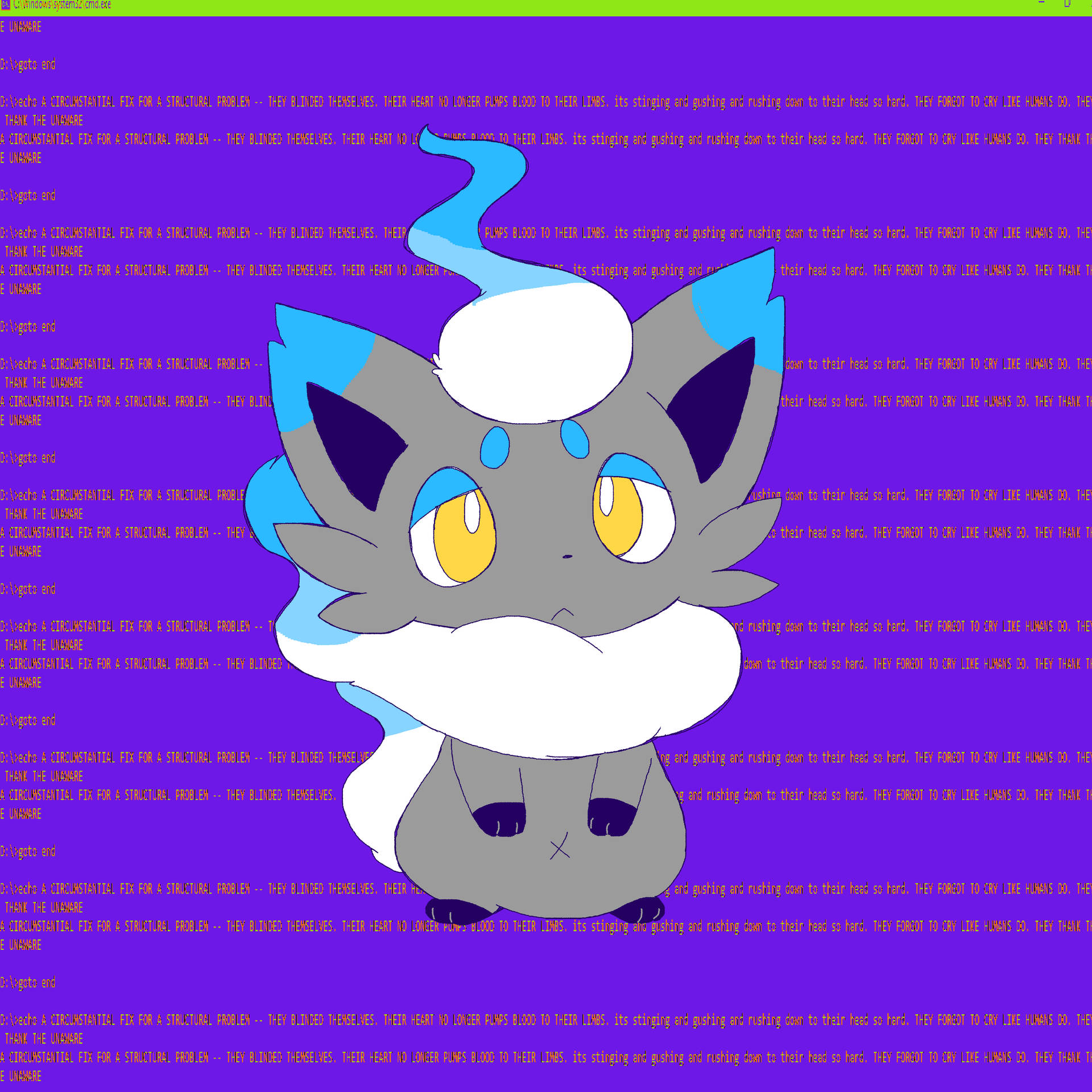 Betoverende Shiny Hisuian Zorua Achtergrond