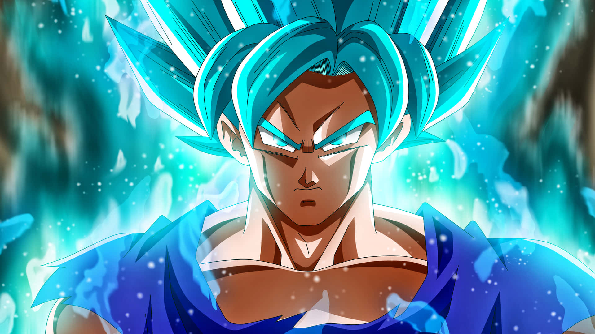 Déchaînez Le Super Saiyan Bleu Et Vainquez L'ennemi Avec Le Pouvoir Sacré Fond d'écran
