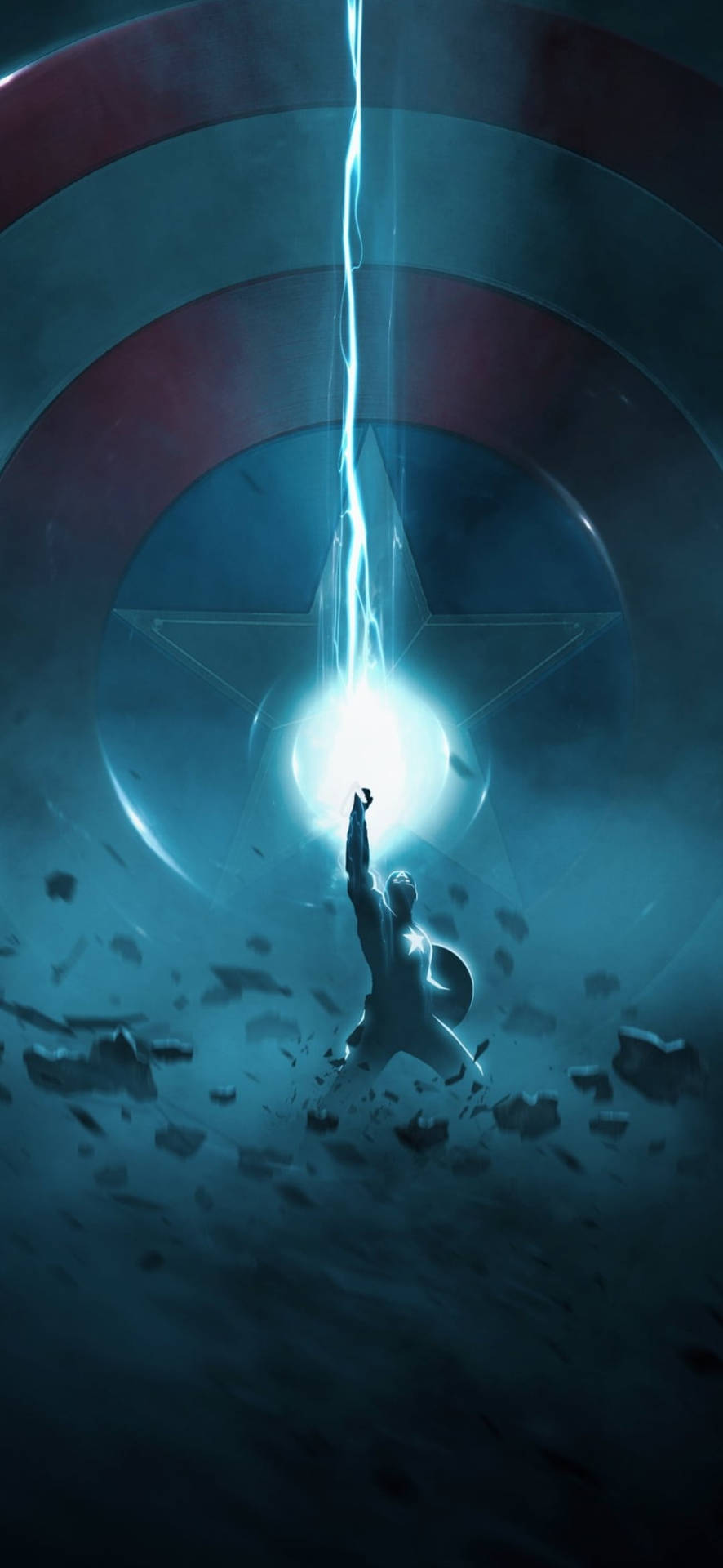 Donder Captain America Iphone Achtergrond