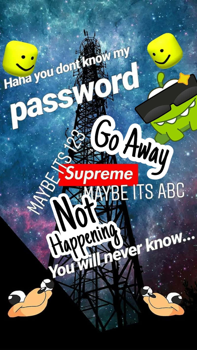 Tricky Låseskjerm Ber Om Å Gå Vekk Bakgrunnsbildet