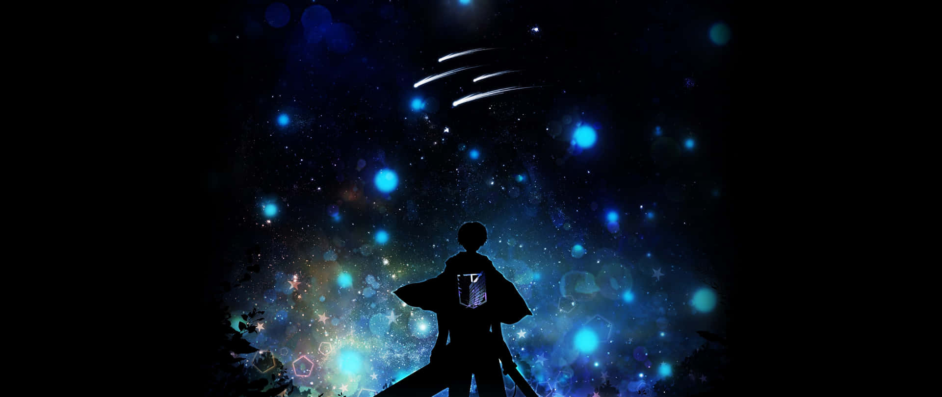 Eren Yeager Angreb på Titan Silhouette Ultrawide 4K Wallpaper Wallpaper