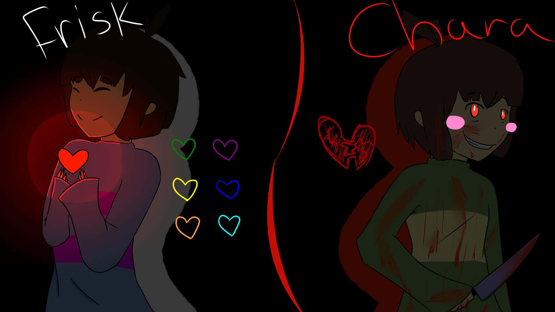 Undertalefrisk Chara -> Undertale Frisk Chara Wallpaper