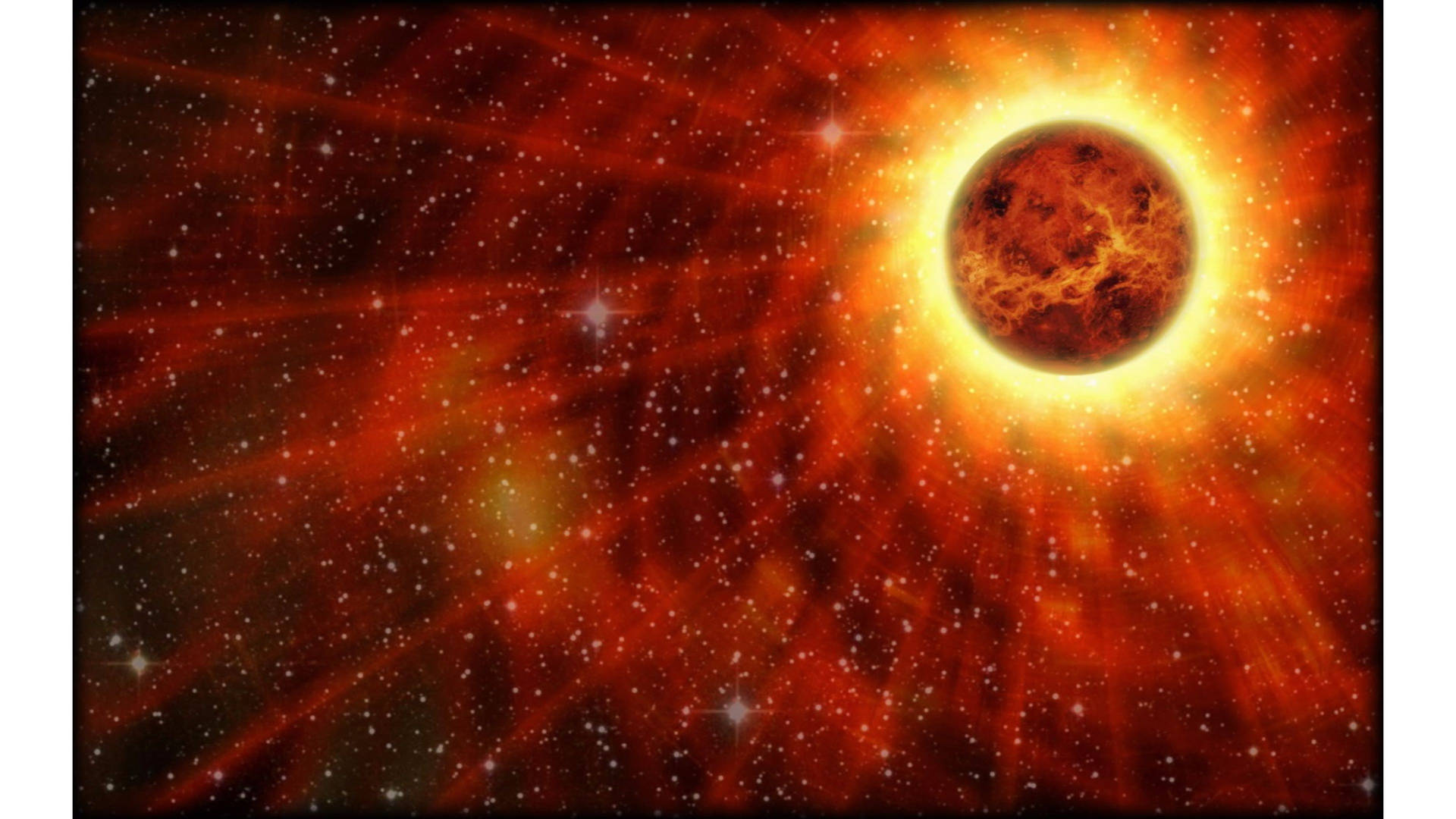 Vénus Rayons Lumineux Fond d'écran