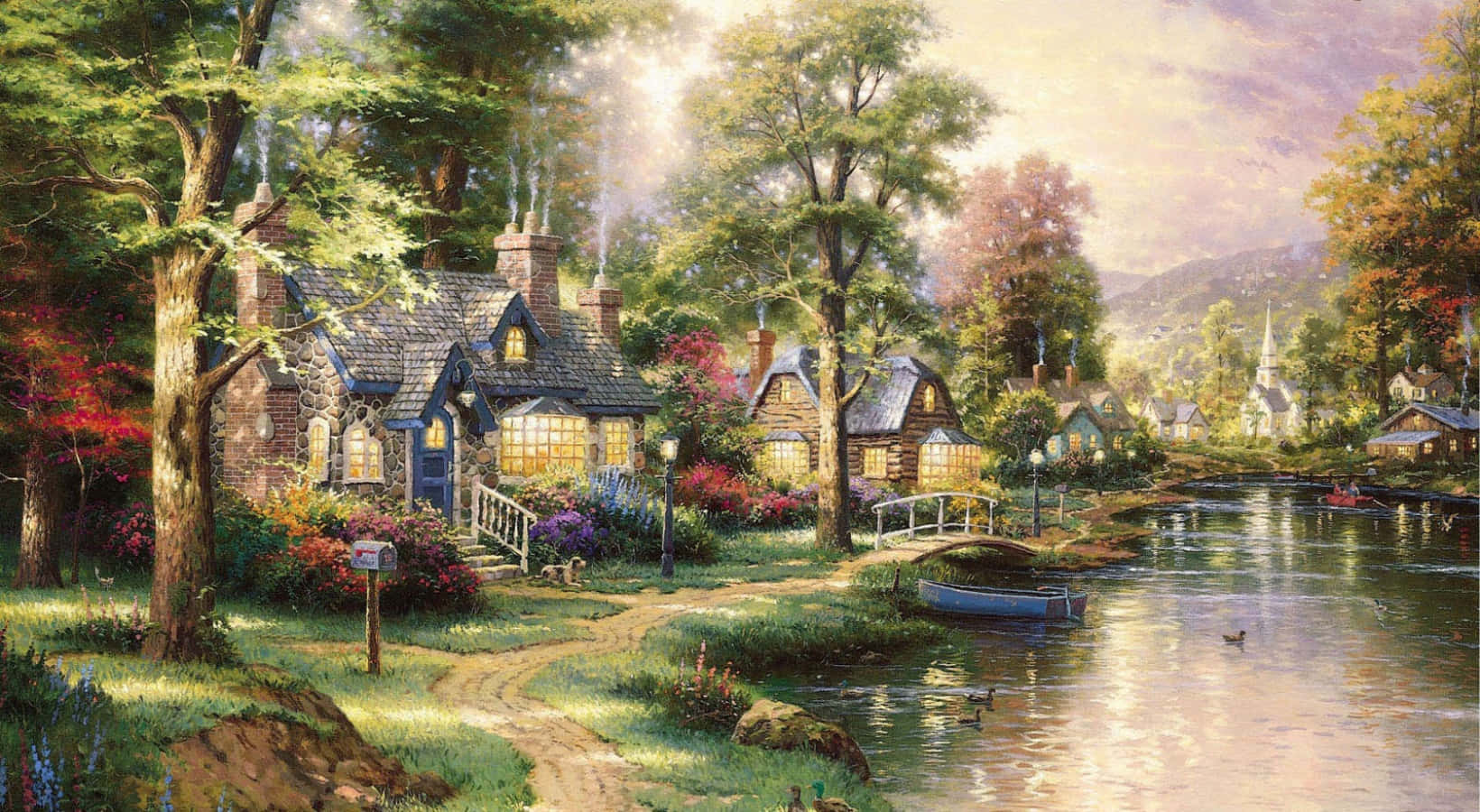 Sebuah Abstraksi Seni Visual Wallpaper