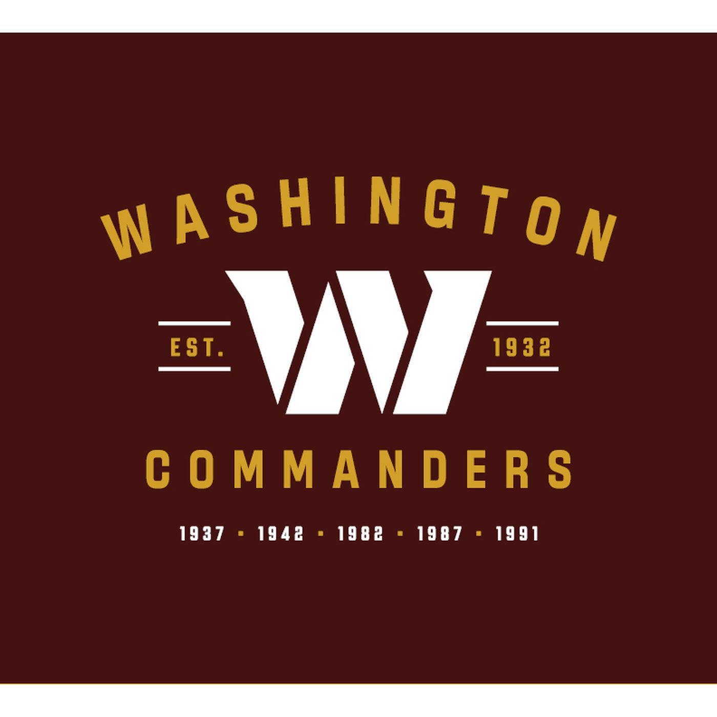 Washington Commanders Ordmerke Bakgrunnsbildet