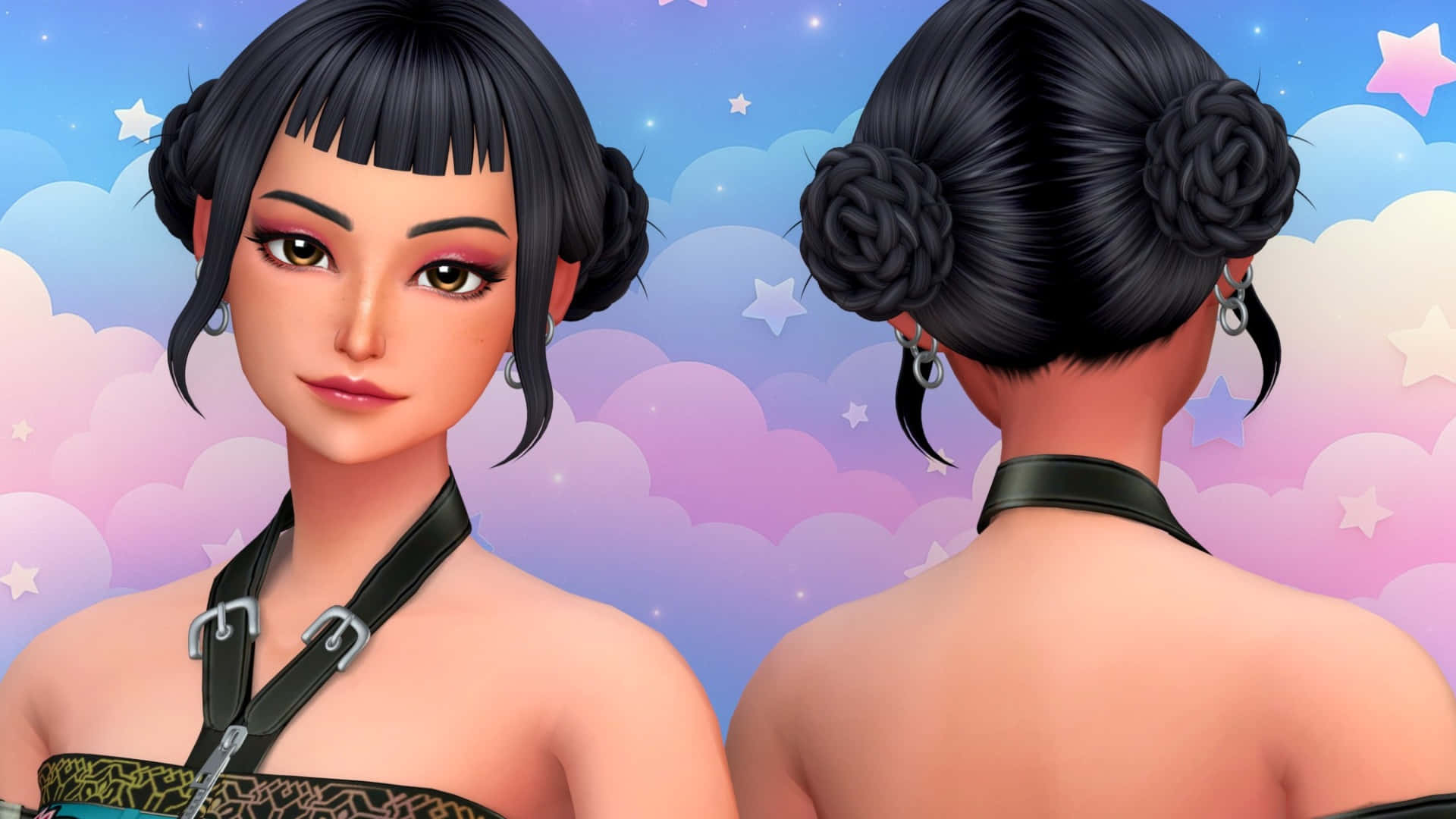 Zoey Kpop Demon Hunters Frisurer Wallpaper