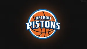 Detroitpistons Detaljerad Basketillustration Wallpaper