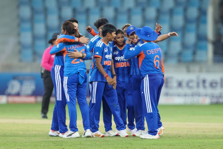 Indian players celebrates after winning The Final of the DP World Women’s T20 Asia Cup 2026 between India and Sri Lanka at Dubai International Cricket Stadium, Dubai, United Arab Emirates, on September 13, 2026. Photo by Vipin Pawar / CREIMAS