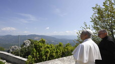 Pope Leo XIV visits the Sanctuary of Our Lady of Grace at Mentorella