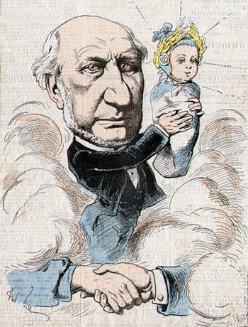M. Wallon, par Gill, L'�clipse du 6 mars 1875