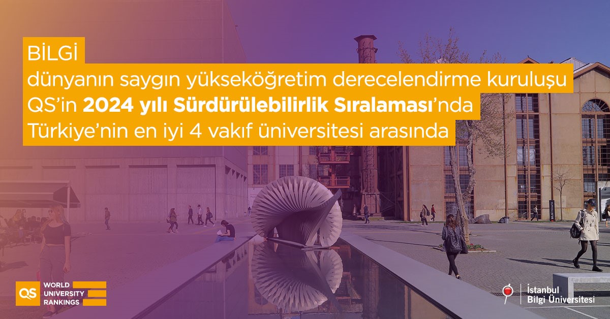BiLGi dünyanin saygin yüksekögretim derecelendirme kurulusu QS'in 2024 yili Sürdürülebilirlik Siralamasi'nda Türkiye'nin en ivi 4 vakif üniversitesi arasinda BiLGi dünyanin saygin yüksekögretim derecelendirme kurulusu QS'in 2024 yili Sürdürülebilirlik Siralamasi'nda Türkiye'nin en ivi 4 vakif üniversitesi arasinda