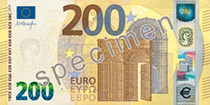 €200-Europa-Series €200 banknote from Europa Series