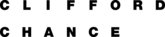 CLIFFORD CHANCE in großen, schwarzen Buchstaben.