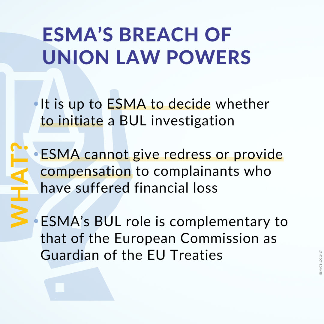 ESMA BUL Powers