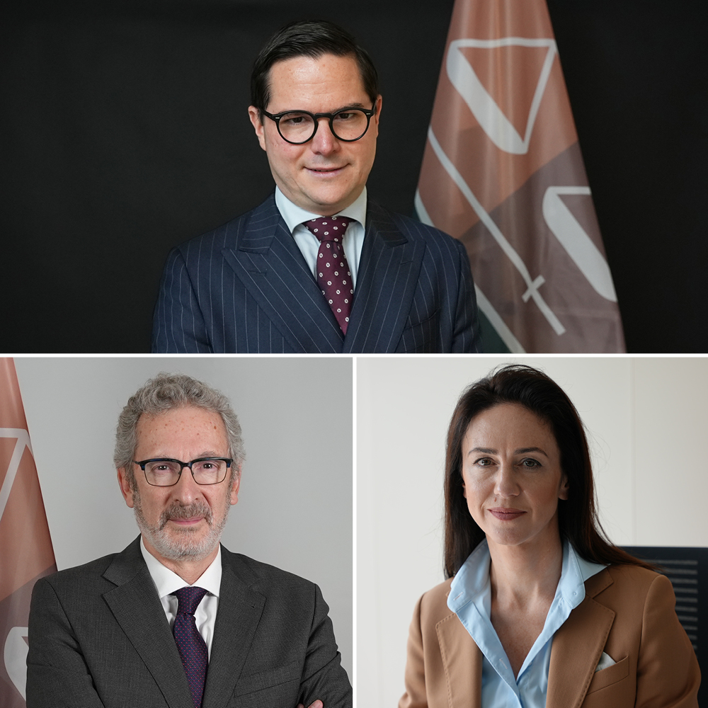 Michael Schmid (top), José de la Mata Amaya (bottom-left) and Margarita Šniutytė-Daugėlienė (bottom-right)