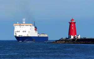 Cargo ship in Ireland